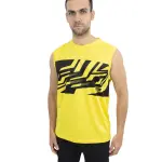 Men's Printed Yellow Tank Top