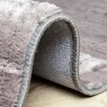 Square Velvet Rug - Gray