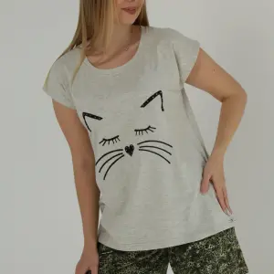 Women’s Cute Cat Print Pajama Set