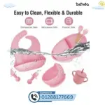 طقم اكل سيلكون كامل