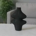 Handmade Pottery Double Vase