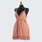 Lace V Neck Nightwear Spaghetti Strap Babydoll