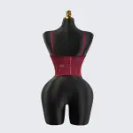 Red Floral Lace Sculpting Corset