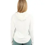 Long Slevess Women's White Hoodie