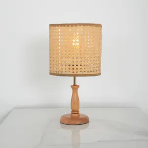Rattan Boho Table Lamp 030