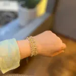 Rays bracelet in gold/silver