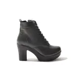 BOOT MID HEELS 5cm LEATHER B-25