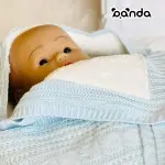 بطانية تريكو بورد مبطنة فرو مع مكان لراس البيبي