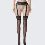 Lace Perfumed See-Through Garter Stockings