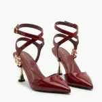 Elegant Heels with Gold Buckle Detail C-86