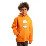 Orange Hoodie with "Big eyes duck" Print 🧡🦆