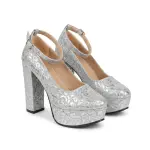 Leopard Print Platform Heels. C-121