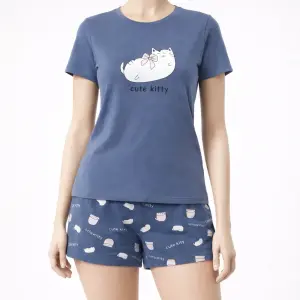 Cotton Printed Shorts Set