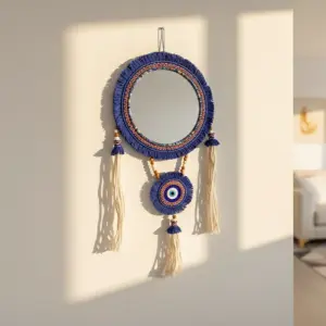 Evil Eye Tassel Mirror