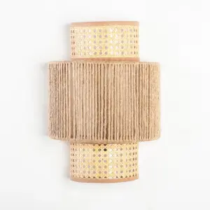 Rattan Wall Lamp A117