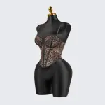 Patterned Sculpting Corset Top