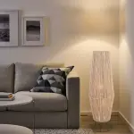 Boho Burlap Floor Lamp