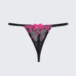 Plus Size Backless Sheer Lace Sexy Bra Panty Set