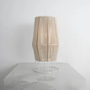 Makrami floor lamp