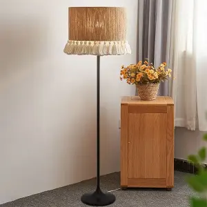Burlap Floor Lamp