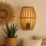 bambo wall lamp