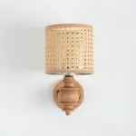 Rattan Boho Wall Lamp