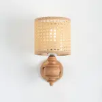 Rattan Boho Wall Lamp