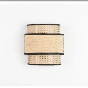 Rattan Boho Wall Lamp 014