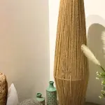 Burlap Boho Floor Lamp