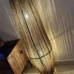 Burlap Boho Floor Lamp