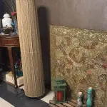 Boho Burlap Stand kh009