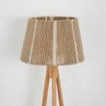 Burlap Boho Floor Lamp