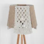 Burlap Boho Floor Lamp