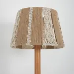 Burlap Boho Floor Lamp