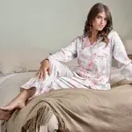 British Rose Turkish Pure Silk PJ