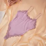 Generous Simple Style Lace Bodysuit