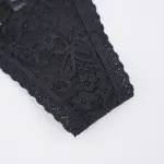 Plus Size Sheer Lace Thong Women's Sexy Lingerie Panty Set