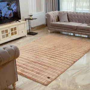 square velvet light brown carpet