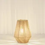 Burlap Table Lamp A124