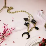 Open media 1 in modal Yomn Jewellery Black charms necklace