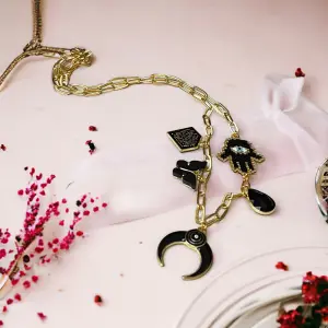 Open media 1 in modal Yomn Jewellery Black charms necklace