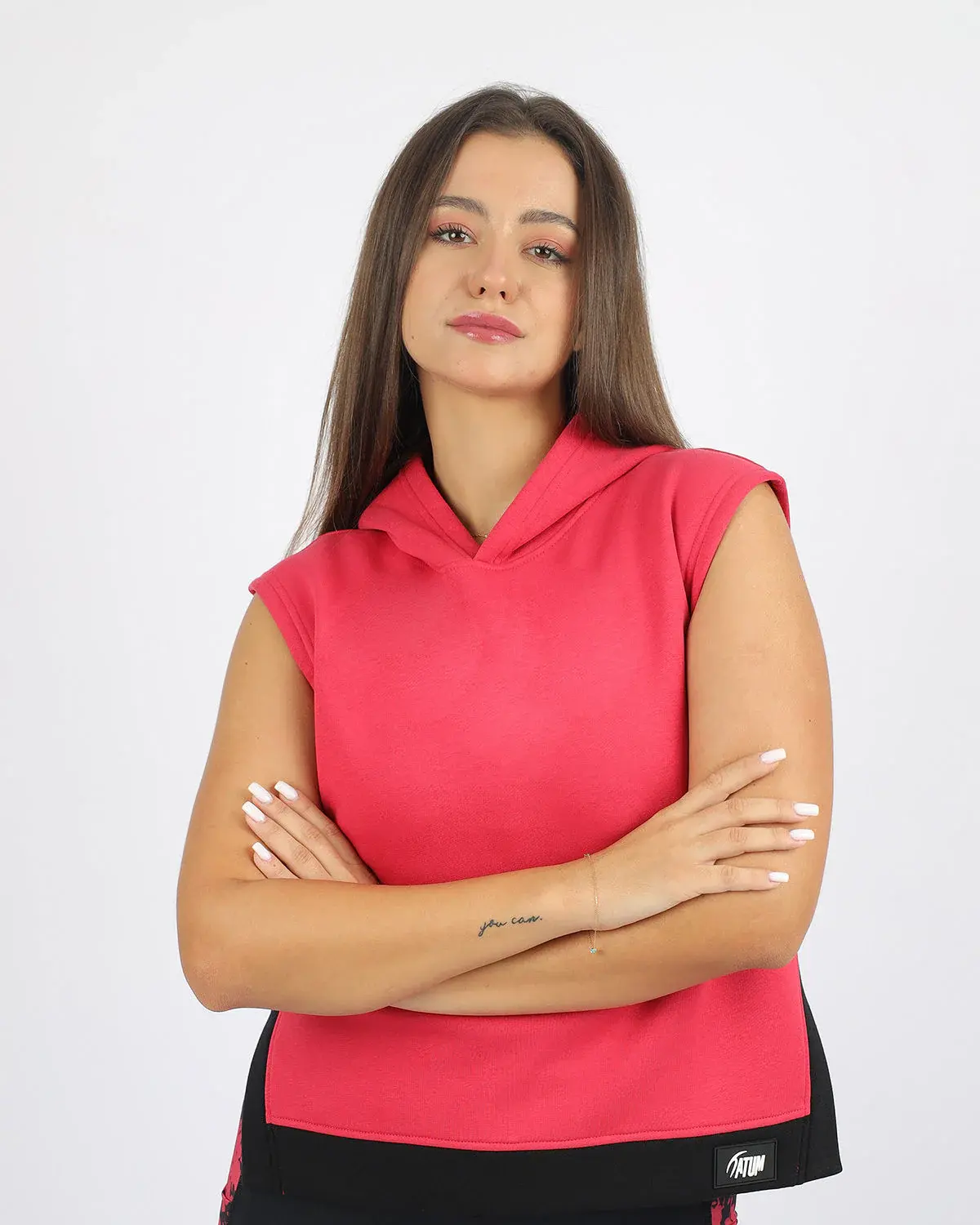 Women's Hoodie Magenta Top