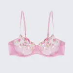 Sexy Butterfly Lace Bra Set Full Bust Minimizer