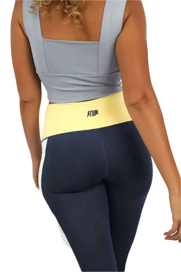 High Waist Women's Navy Leggings