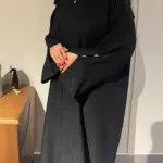 Button Sleeve Abaya