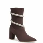 Boots with white belts wrap around it B-43