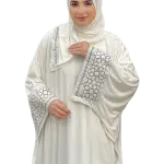 اسدال تطريز زخرفه ابيض
