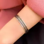 اسورة فضه منقوشه دهبى فرى سايز