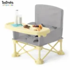 كرسي طعام شنطة مع حقيبة ، مع حزام امان ، طاولة قابلة للفصل والتركيب ، كرسي قابل للطيّ والتنقل