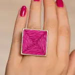 Geometric Woven Ring Stainless Steel Pure RI-20